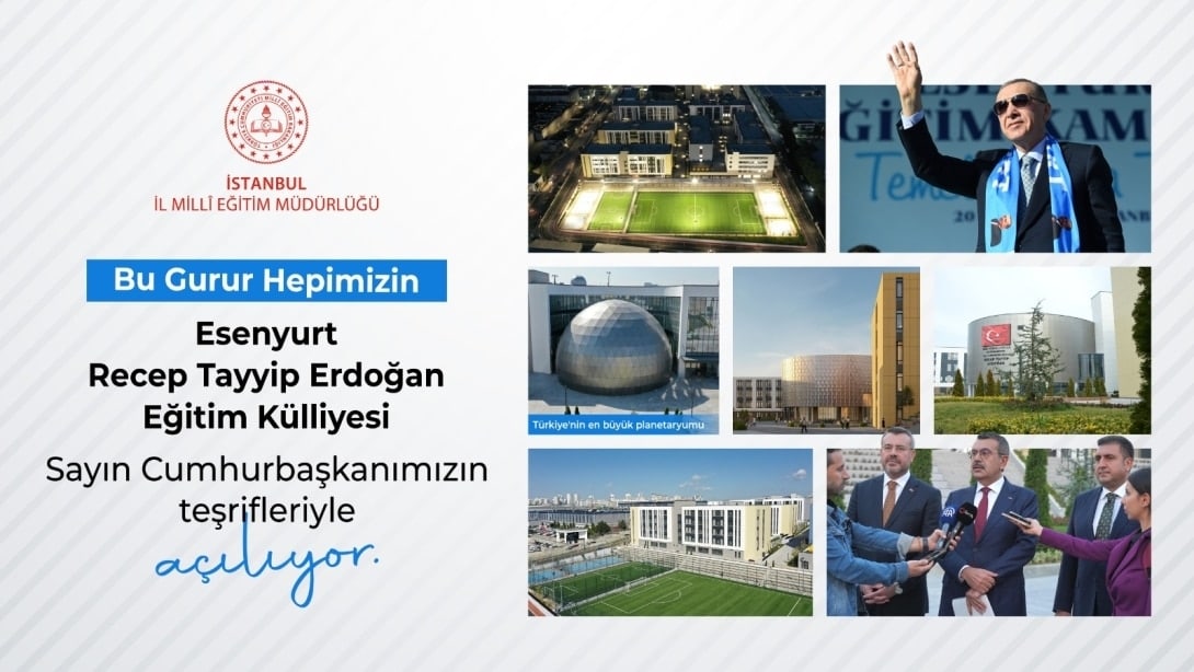 TÜRKİYE'NİN EN BÜYÜK LİSE EĞİTİM YERLEŞKESİ YARIN AÇILIYOR